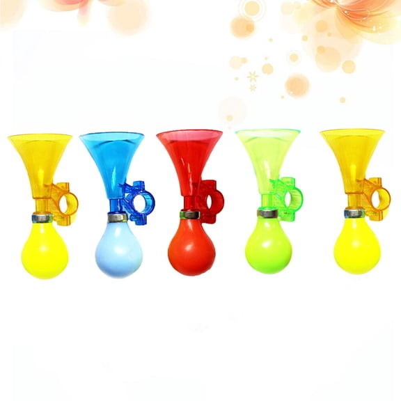 KONTONTY 5Pcs Cycling Electric Horn Bell Loud Bike Noise Maker Durable Plastic Material