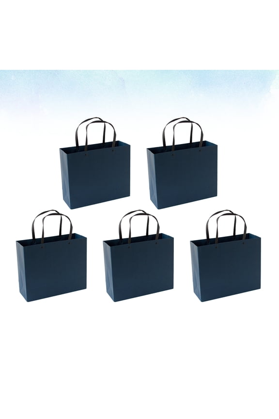 Set of 5 Paper Handbags for Home Storage and Fashion Use