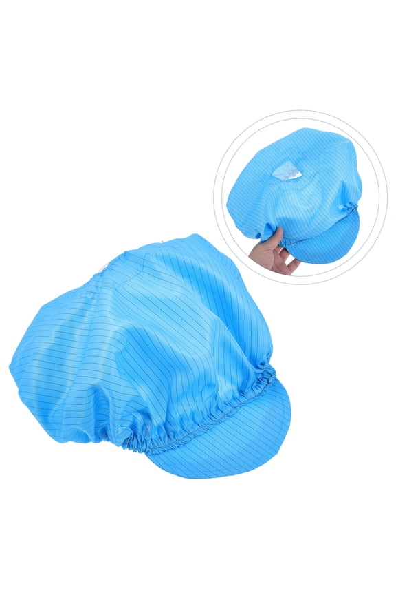Set of 5 Mesh Lab Hats for Polymer Plant Use, Breathable Fabric Caps