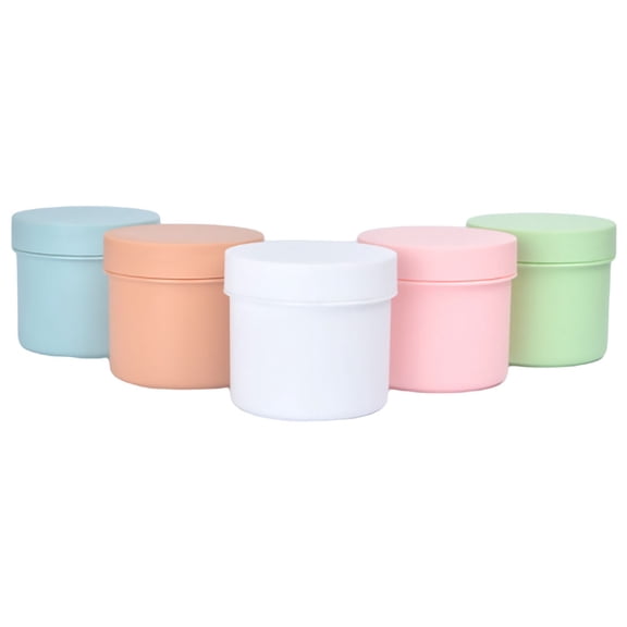 KONTONTY 5Pcs Cosmetic Storage Boxes Refillable Containers for Creams and Skincare Products