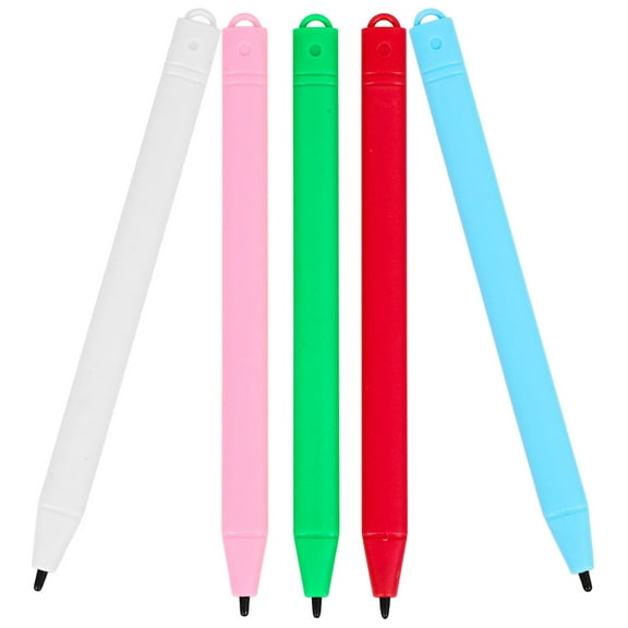 KONTONTY 5Pcs Writing Tablet Stylus Pen Assorted Colors High Precision for Drawing and Writing