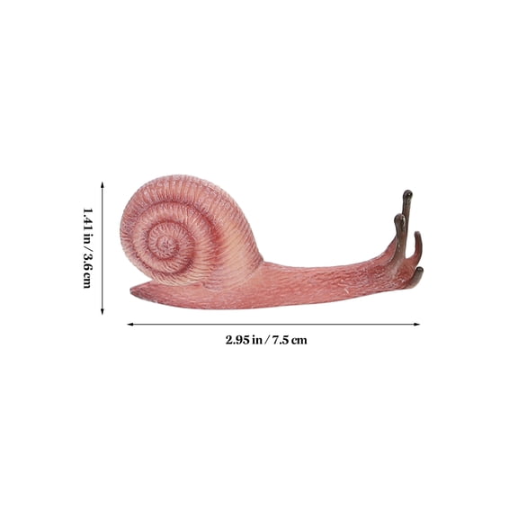 KONTONTY 5Pcs Realistic Snail Statue Plastic Figures for Garden Decoration and Collecting