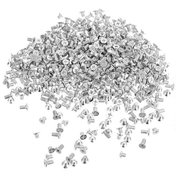KONTONTY 600Pcs Zinc Alloy Countersunk Screws for Wall Plates, Finish, and Wear-Resistant Fasteners
