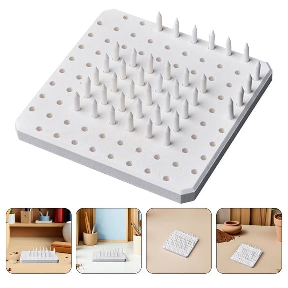 KONTONTY 60Pcs Pottery Kiln Tools Ceramic Nails for Clay Firing and Glaze Ceramic Works Support