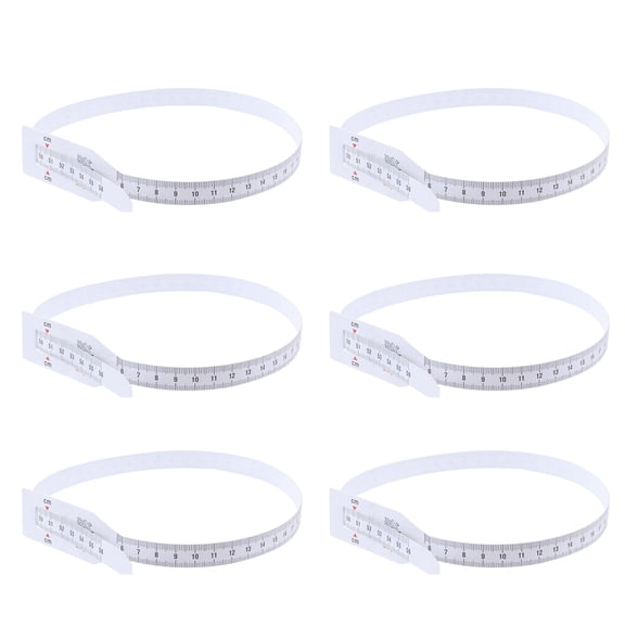 KONTONTY 6Pcs Baby Measuring Tape White Plastic for Head Circumference Measurement Tool for Infants