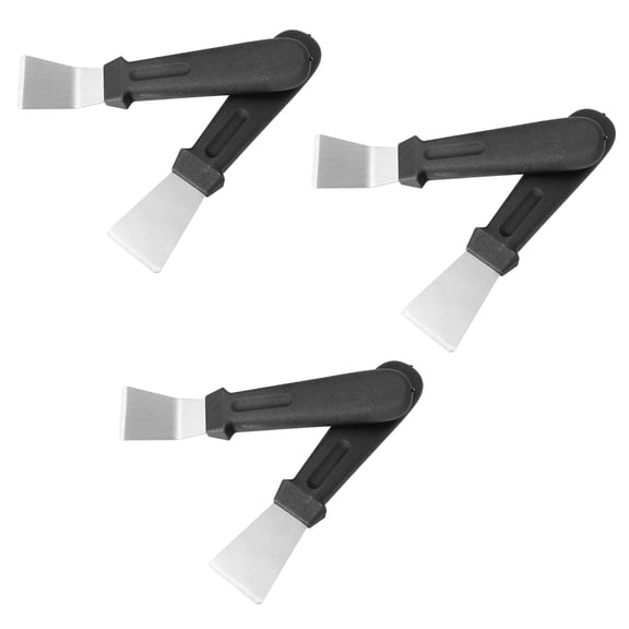 KONTONTY 6Pcs Range Hood Ice Scraper Stainless Steel Kitchen Ice Removal Shovel Black