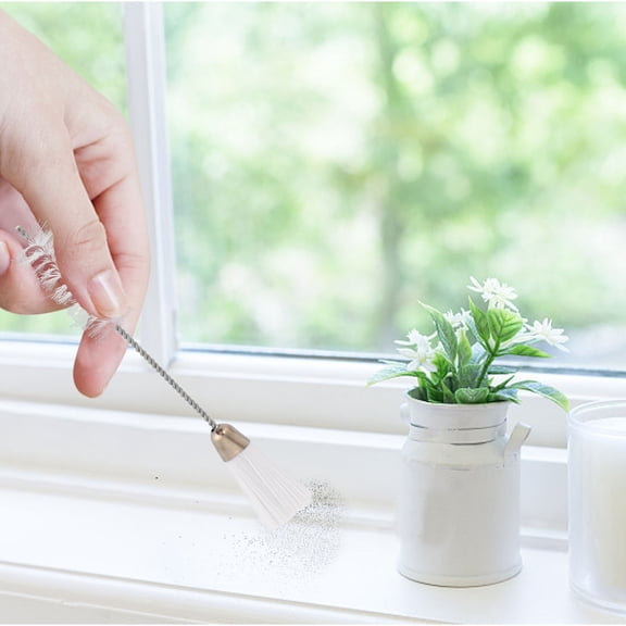 KONTONTY 6Pcs Cleaning Tools for Sewing Machines and Keyboard White 15X2.5CM