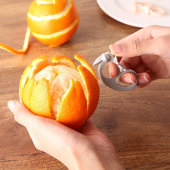 KONTONTY 6Pcs ABS Orange Peelers Kitchen Gadgets Practical Multi Functional Fruit Openers for Easy Peeling