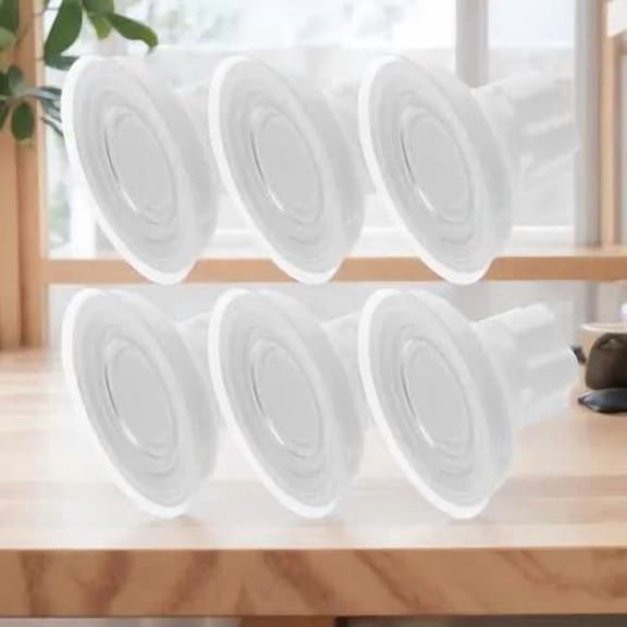 KONTONTY 6pcs Bird Window Perch Suction Cup ABS White Small Design Aquarium Accessory