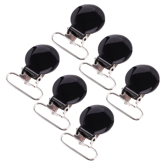 KONTONTY Cowboy Suspender Metal Buckles Clips Durable 6Pcs