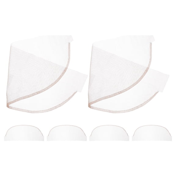 KONTONTY 6-Pack Transparent Wig Grip Caps for Women, Breathable Mesh Net, for Lace Front Wigs and