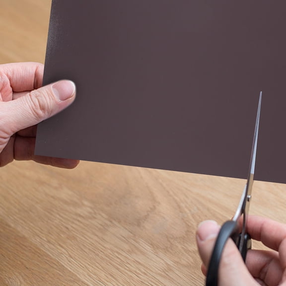 KONTONTY 6pcs Rubber Rectangle Magnets Black Adhesive Sheets for Easy Kitchen Decor Solutions