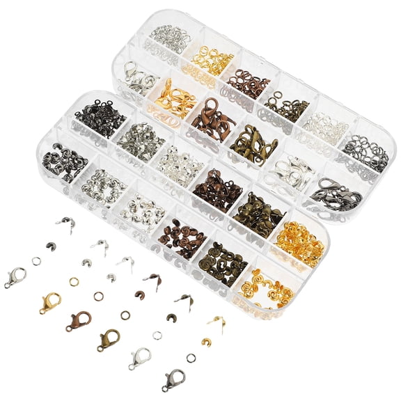 KONTONTY 782-Piece Multifunctional Jewelry Making Kit with Assorted Color Lobster Clasps for Necklace and Bracelet