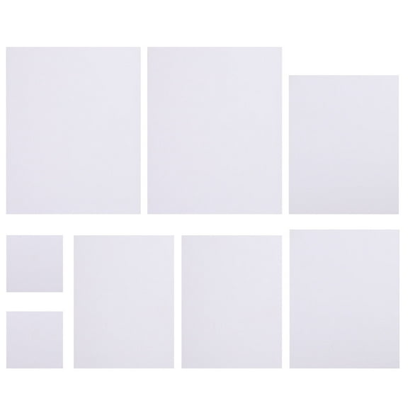 KONTONTY 8 Pcs Blank Canvas for Painting Rectangle Canvases Student White