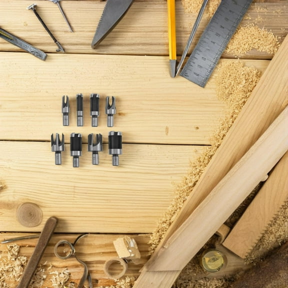 KONTONTY 8 Pcs Drill Wood Carpentry Tools Circle Bit for Holes Masonry