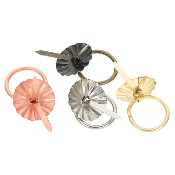 KONTONTY 80Pcs Small Drawer Pulls for Jewelry Boxes in Rose Gold 1.4X0.8in