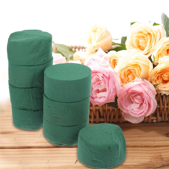KONTONTY Round Floral Foam Blocks for Flower Arrangements, Wedding Decor, Event Centerpieces and Craft Projects Supplies