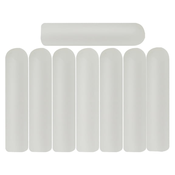 KONTONTY 8Pcs White Aglets for Shoelaces with Easy Installation and Durable Material