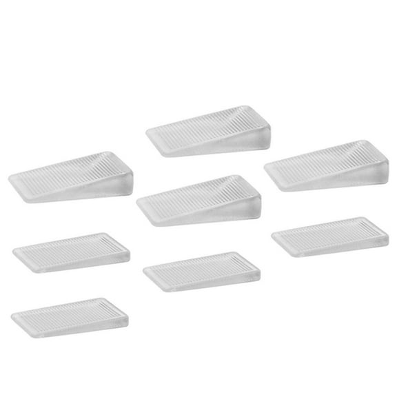 KONTONTY 8Pcs Door Wedges White No Smell Material for Home Furniture Levelers and Stopper