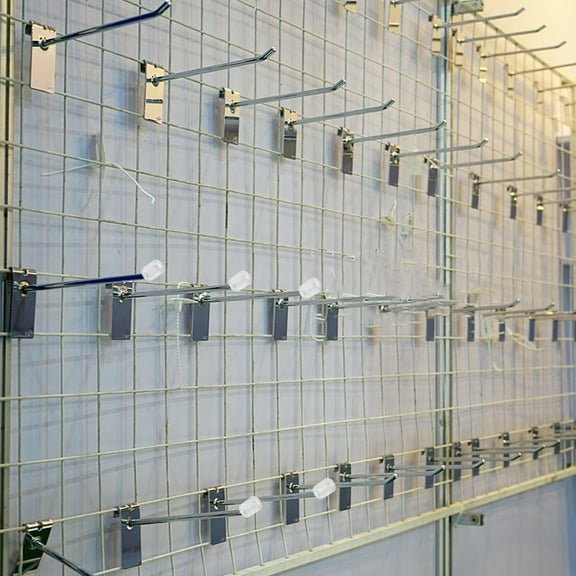 KONTONTY 90PCS Peg Hook Stoppers Inventory Control Clips Pegboard Locks for Retail Hooks Accessories