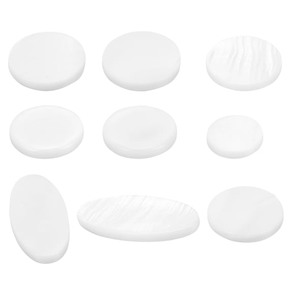 KONTONTY Saxophone Key Buttons White Shell Durable Musical Instrument Accessory for Saxophone
