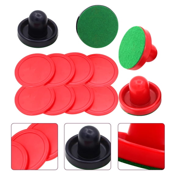 KONTONTY 1Set Air Hockey Puck and Paddle Assorted Colors for and Table