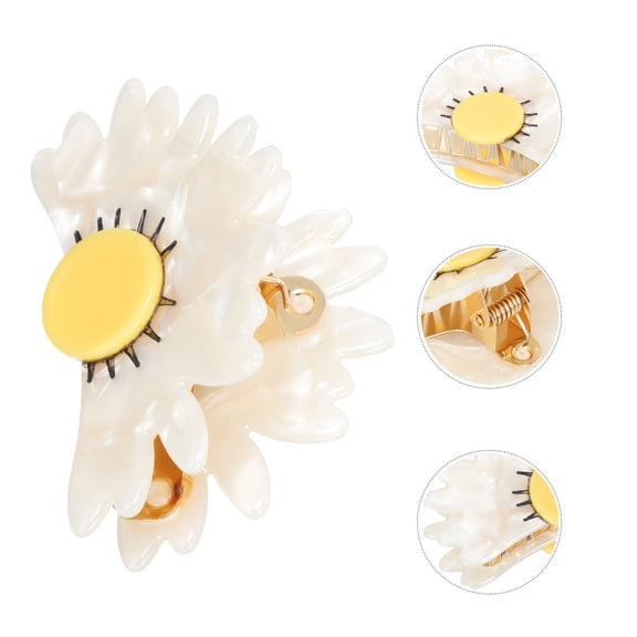 KONTONTY Claw Clip Flower Shape Alloy Women 1 Pcs