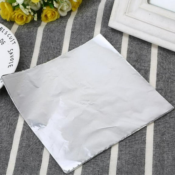 KONTONTY Aluminium Tin Wax Paper Sweet Wrappers 9Packs for Chocolate Packaging 3.9x3.9in