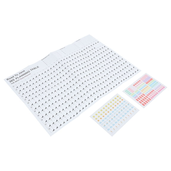 KONTONTY Simple Wall Calendar 2024 Paper Daily Plan Sheet Large Schedule Calendar for Home Office Use