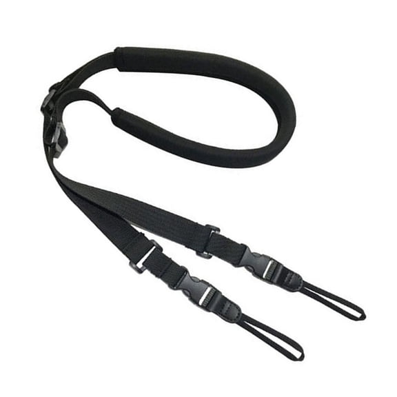 KONTONTY 1Pc Universal Black Nylon Camera Shoulder Strap Adjustable Decompression Neck Belt