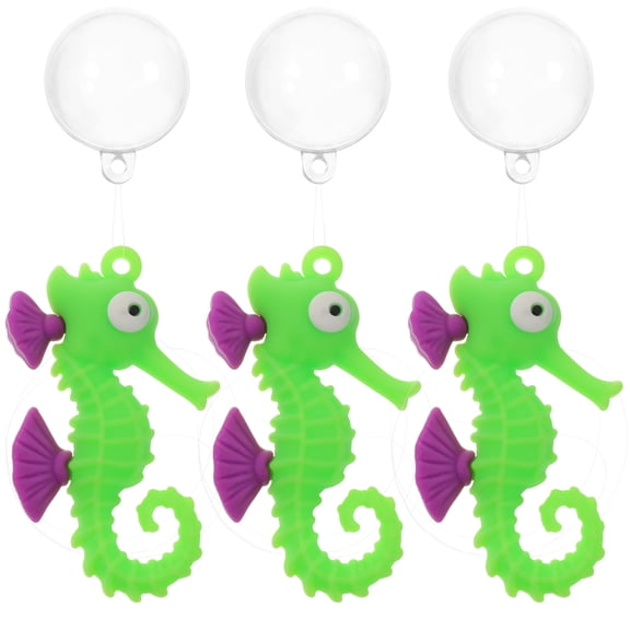 KONTONTY Assorted Color Floating Marine Animal Figurines for Kids Fish Tank Aquarium Decorations 3Pcs