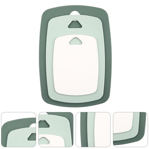 KONTONTY 1Set Assorted Color Kitchen Boards Set PP Cutting Mats Suitable for Home Use