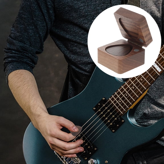 KONTONTY 1 Set Natural Wood Guitar Pick Thick Guitar Picks for Music Practice