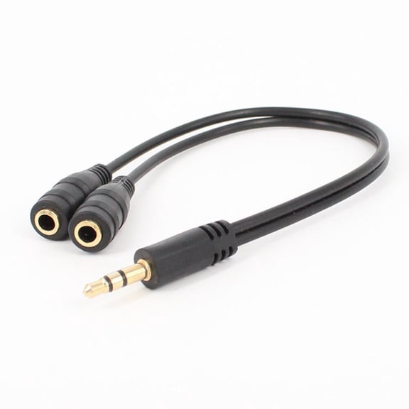KONTONTY Audio Y Cable with 3.5mm Headphone Plug to Stereo Rca Connector
