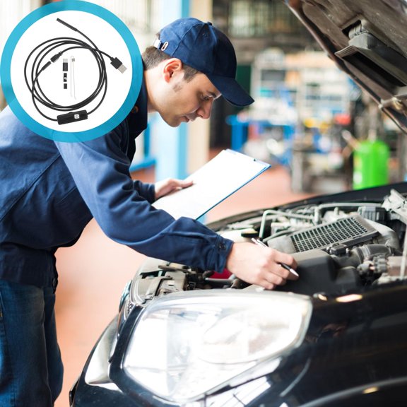 KONTONTY Auto Repair Inspection Camera Portable Industrial Borescope with Waterproof Design