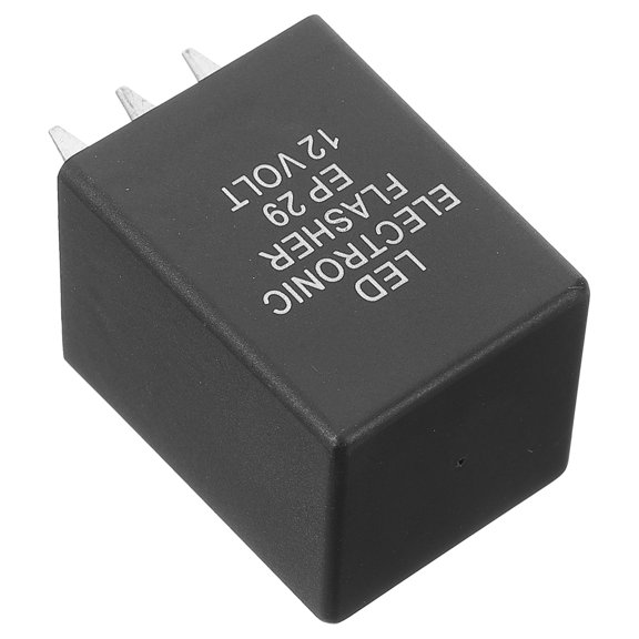 KONTONTY Kontonty LED Flasher Relay 4 Pin Black Plastic for Car High-Powered Lighting