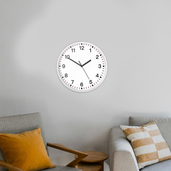 KONTONTY Wall Clock Back Cover White Timekeeping for DIY Clock Makers 1Pack