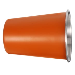 KONTONTY Lightweight Orange Stainless Steel Tumbler - Metal Travel Cup for Coffee, Tea, Outdoor and Everyday Use