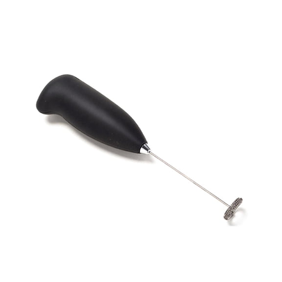 KONTONTY Electric Mixer For Coffee Milk Frother Stainless Steel Black 1Pack