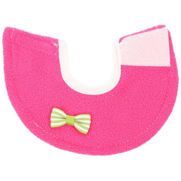 KONTONTY Rosy Parrot Anti-Bite Collar, Polar Fleece Bird Neck Protector for Pet Use