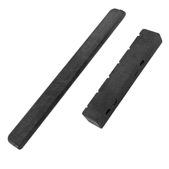 KONTONTY Black Acoustic Guitar Saddle Replacement Set for Improved Playability and Sound Quality
