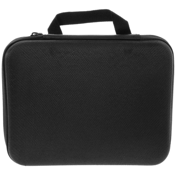 KONTONTY Black Hard Camera Case with Foam Padding and Sturdy Zipper for Outdoor Storage and Carry