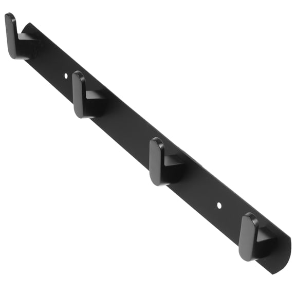 KONTONTY Black Stainless Steel Wall-Mounted Clothes Hook, Multi-Purpose Household Storage Organizer for Home