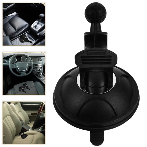 KONTONTY Black Suction Cup Cooling Fan Bracket for Car Windshield with Rotating Adjustable Mount for Optimal Airflow