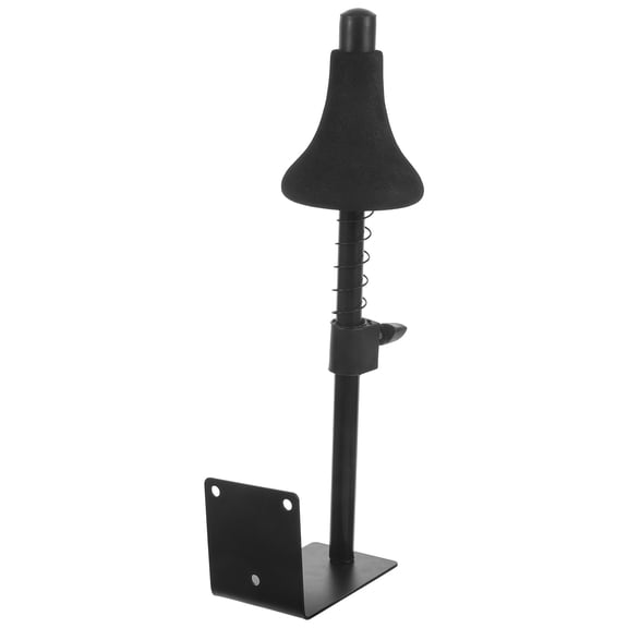 KONTONTY Black Trumpet Hanger Wall Mount Holder Iron Instrument Hook for Guitar Use with EVA Sponge Support