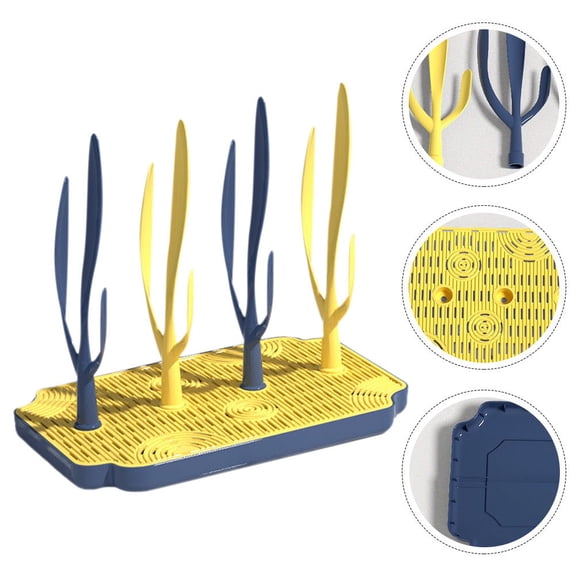 KONTONTY Bottle Drying Rack PP Multi- Use Durable Long-Term