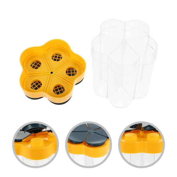 KONTONTY Versatile Seasoning Jar with Individual Compartments for Kitchen Convenience