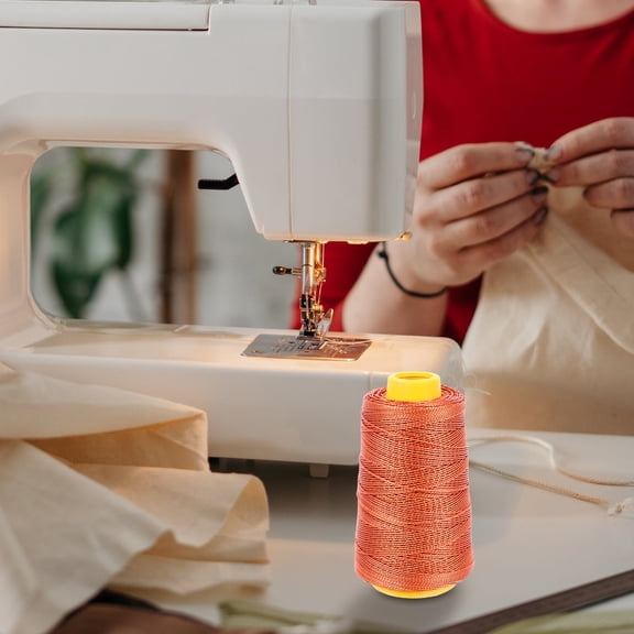 KONTONTY Brown Nylon Thread 1 Roll - , Strong, Fade-Resistant Sewing Thread for , Furniture, Bags, Bookbinding and Crafts