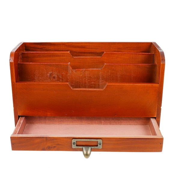 KONTONTY Sundries Drawer Box Brown 1Pcs 11.6x6.7x4.3in