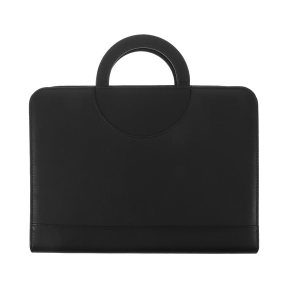 KONTONTY Business File Organizer Zipper Portfolio with Multi Compartments for Professionals